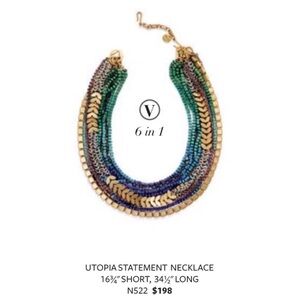 Stella & Dot 6-in-1 Utopia Statement Necklace